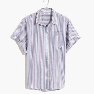 Madewell Chronicle Rainbow Stripe Casual Button Down Cotton Shirt